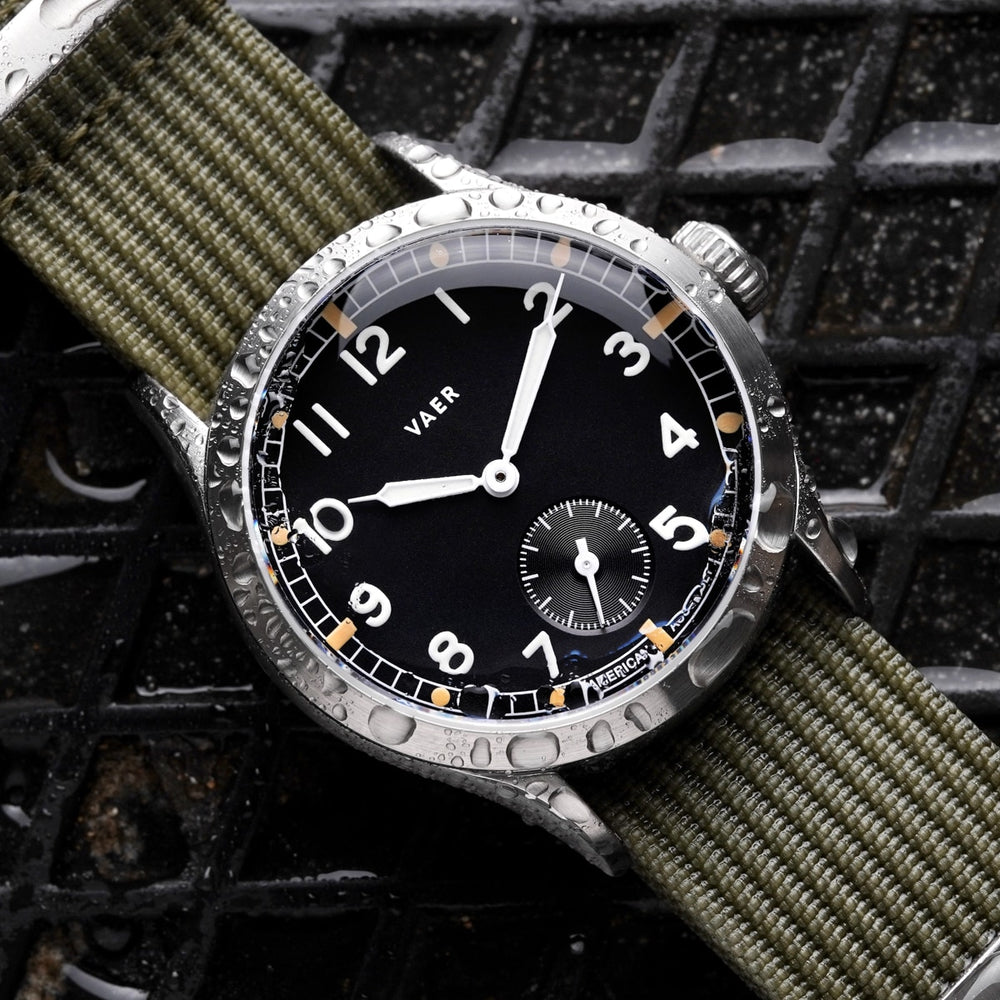 VAER | C5 Dirty Dozen Field Watch: 10ATM, Ameriquartz, USA Assembled