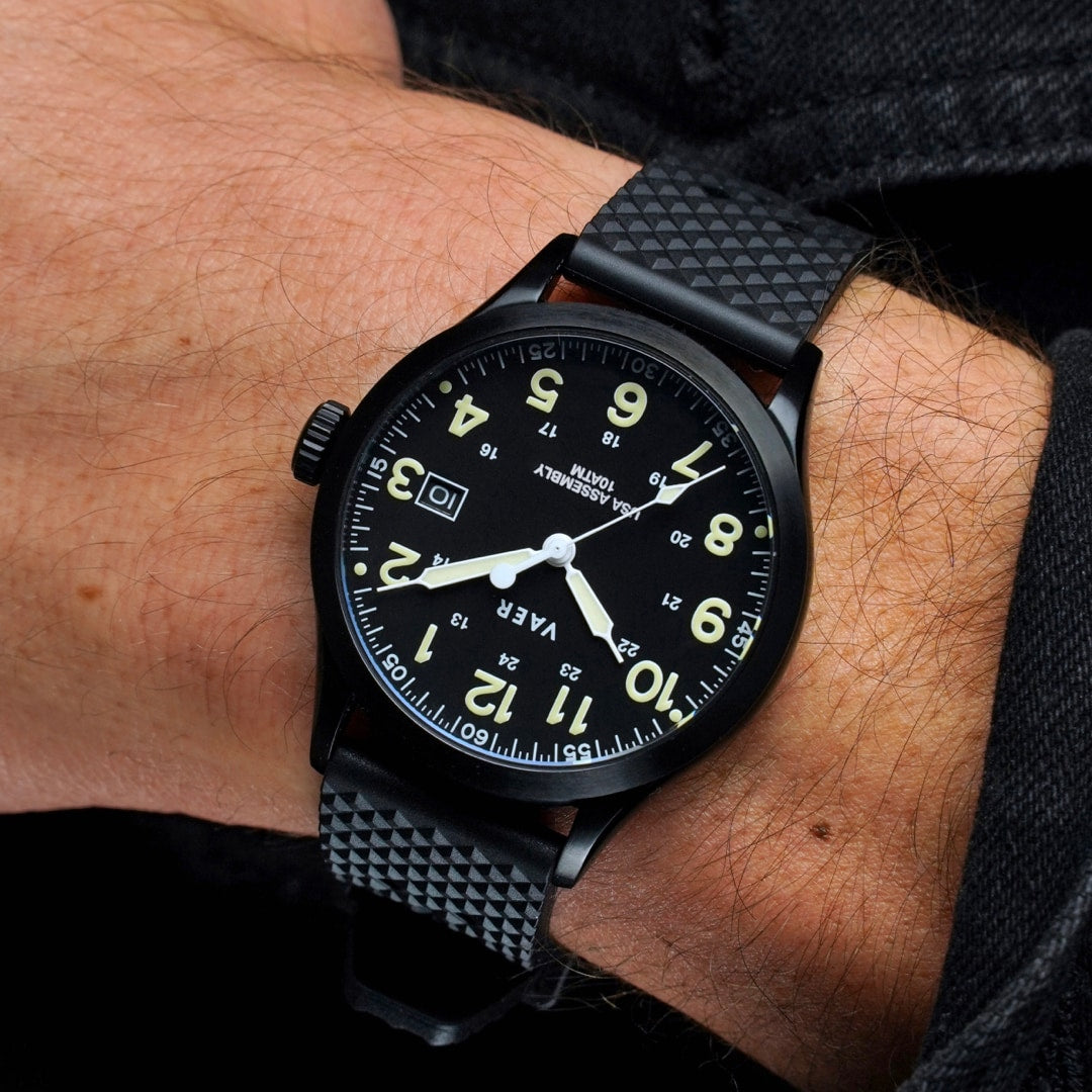 All black tactical watch hotsell