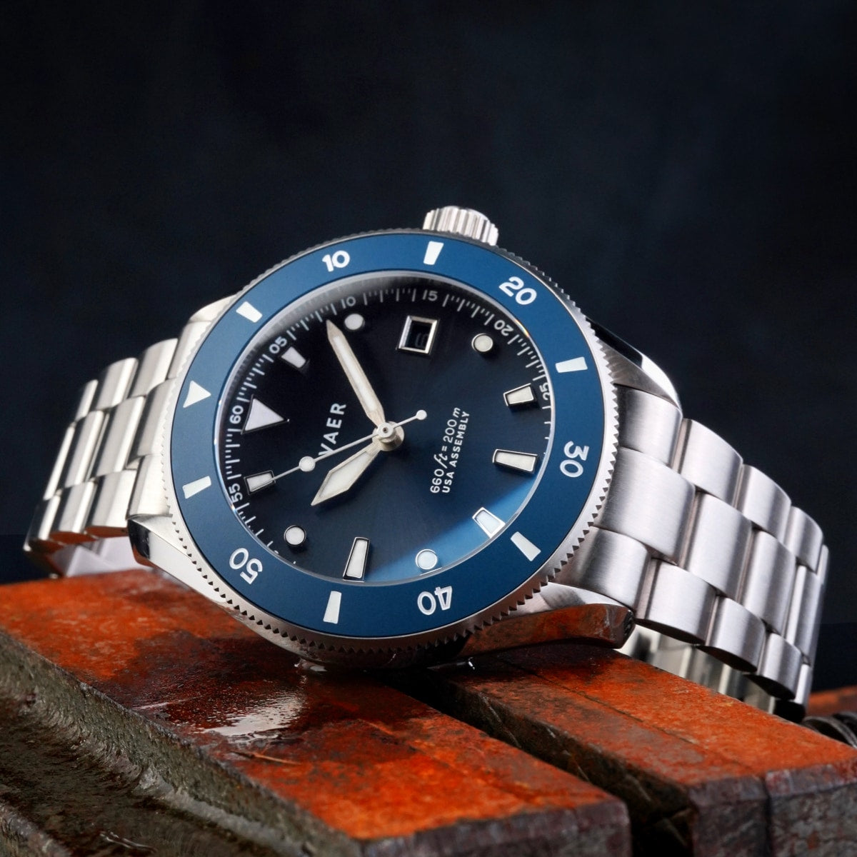 D4 Meridian Navy - Matte USA Solar 42mm