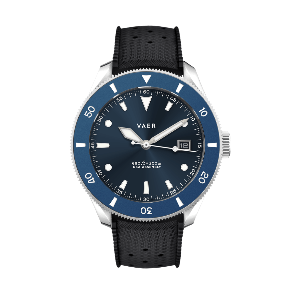 D4 Meridian Navy - Matte USA Solar 42mm