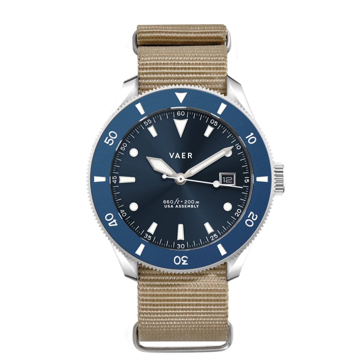 D4 Meridian Navy - Matte USA Solar 42mm