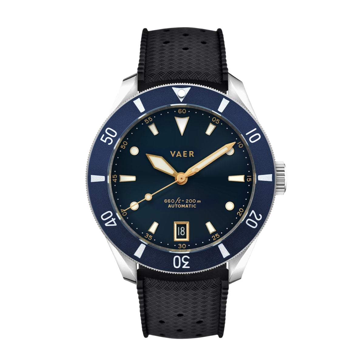 VAER DS5 Meridian Diver Navy 20ATM Automatic Sapphire Glass