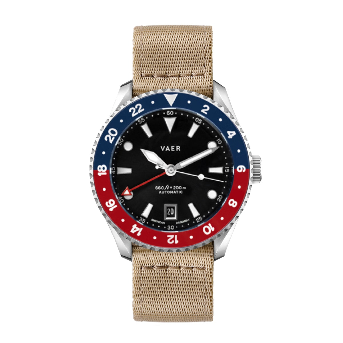 G5 Meridian Navy/Red - 39mm USA GMT