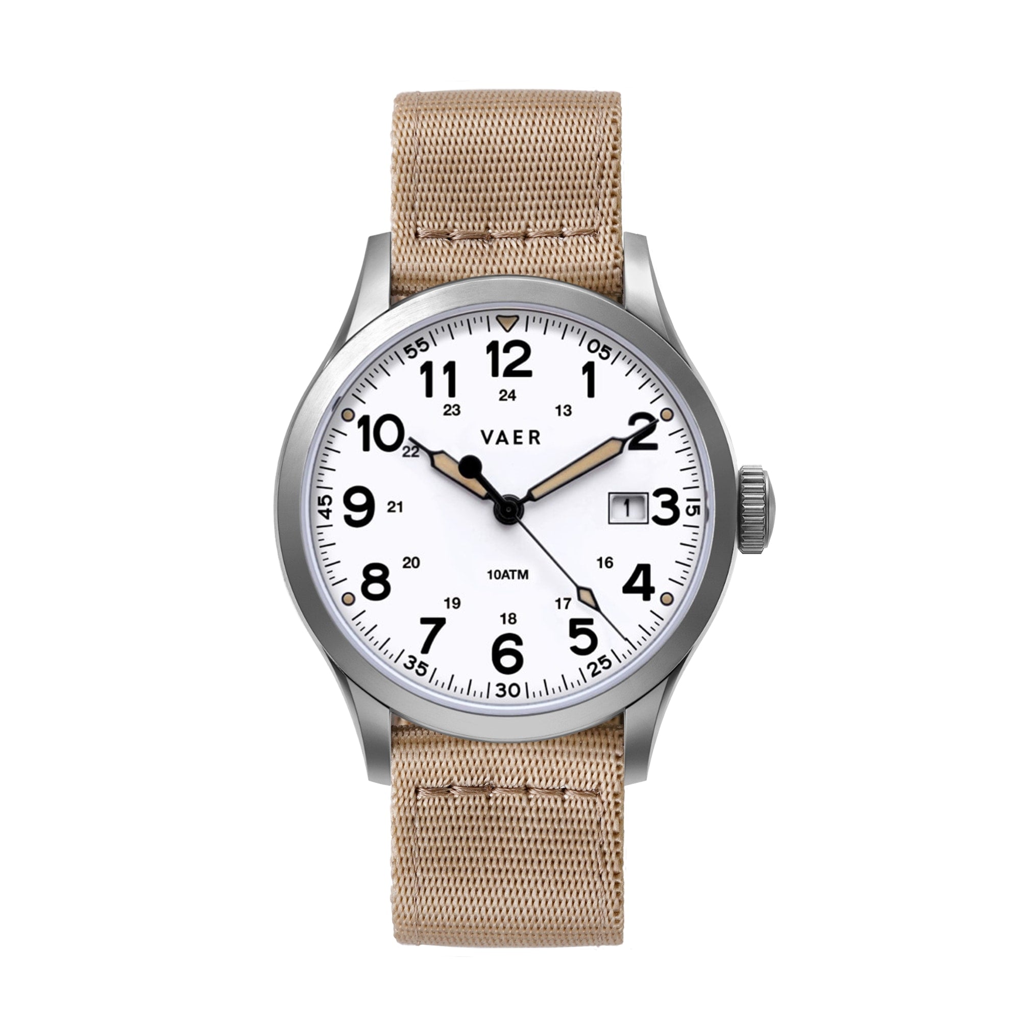 S5 Calendar Field White - 40mm Quartz