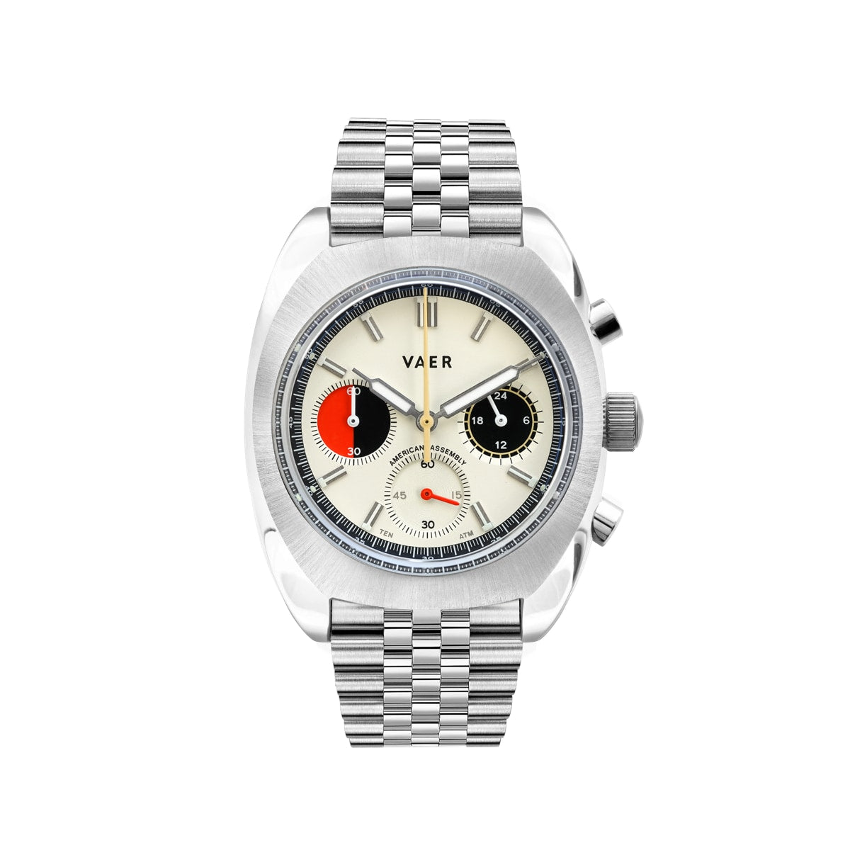 White chronograph clearance watch